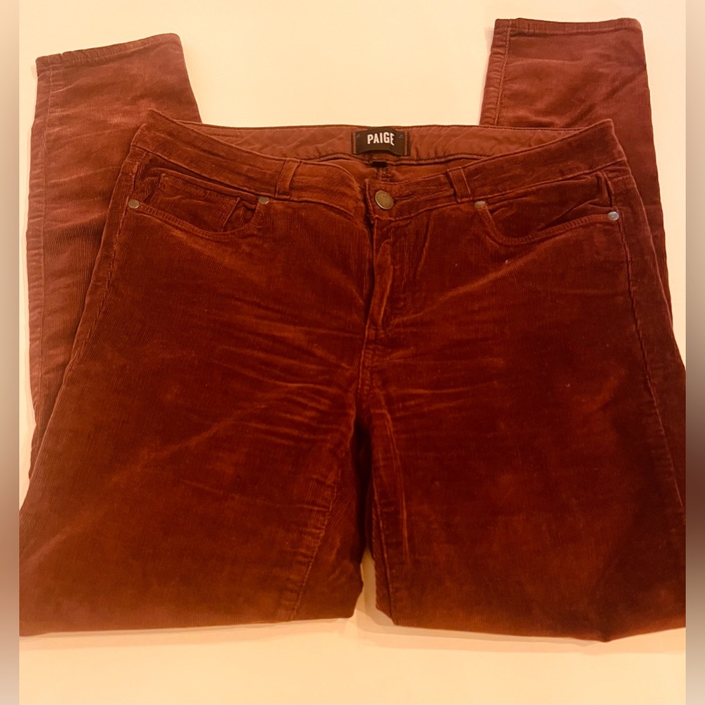 PAIGE Verdugo Ankle Corduroy Pants Size 30